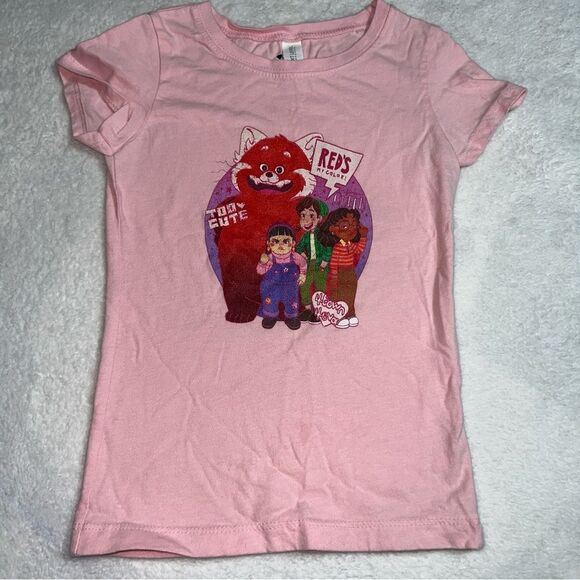 Toddler "Turning Red" Pink Graphic Tee 0521K - Picture 1 of 4